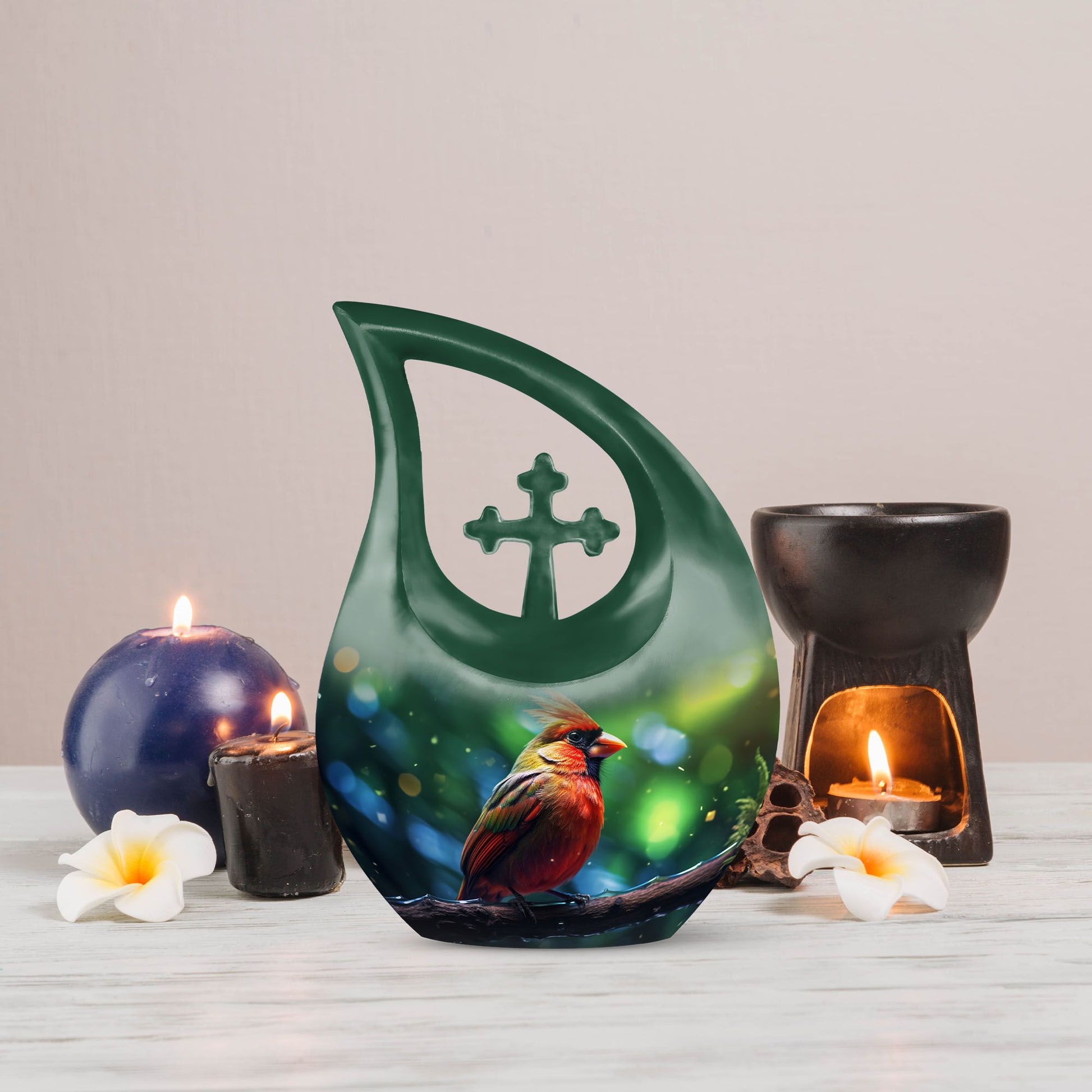 Cardinal Bird Urns For Ashes - Urn Keepsake Human Ashes
