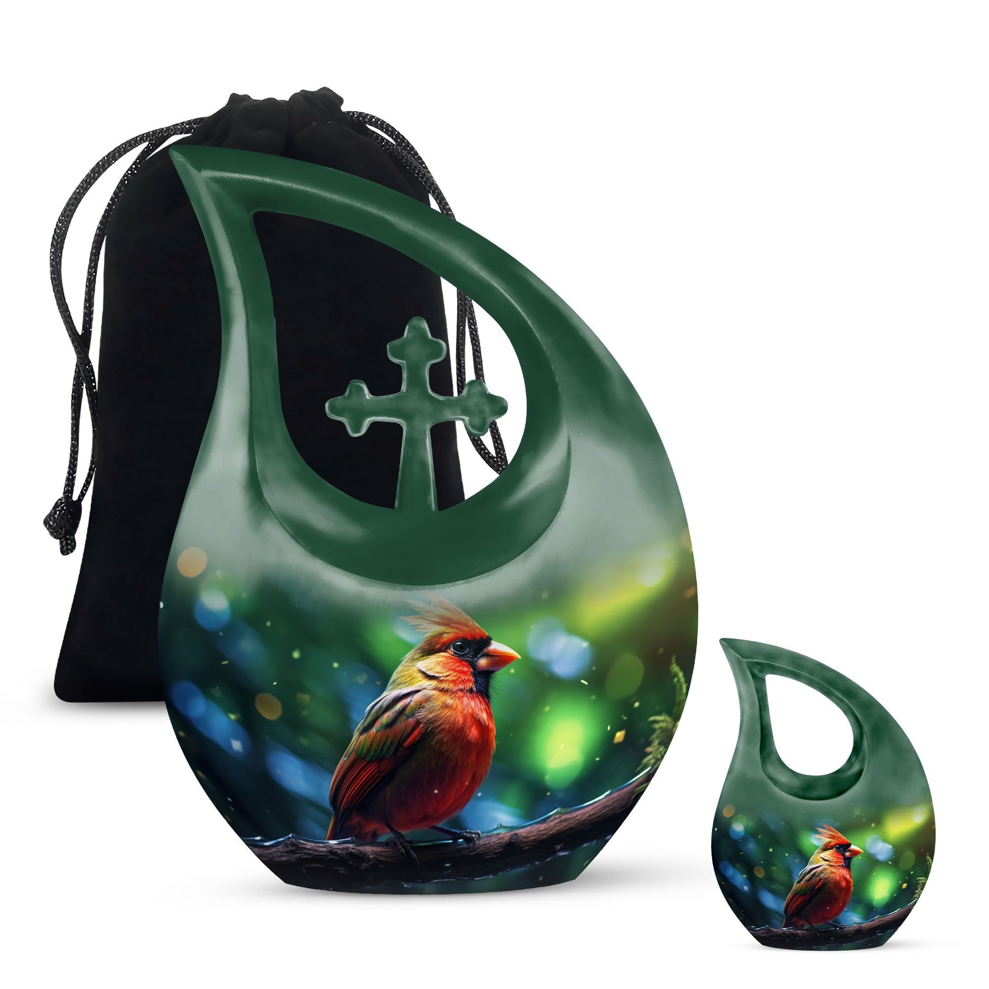 Cardinal Bird Urns For Ashes - Urn Keepsake Human Ashes