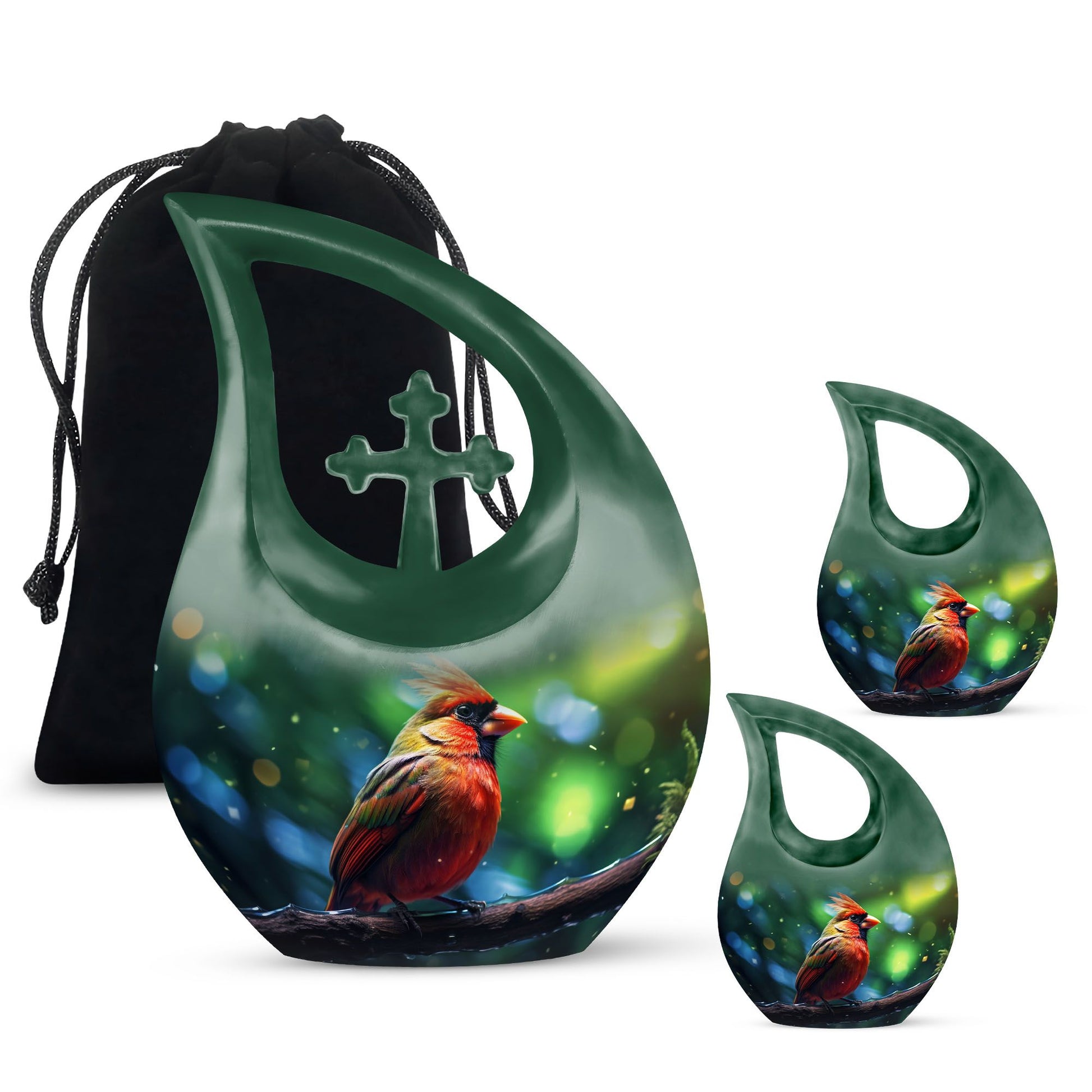 Cardinal Bird Urns For Ashes - Urn Keepsake Human Ashes