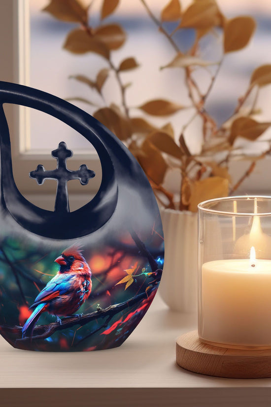 Cardinal Bird Urns For Ashes - Urn For Human Ashes Keepsake