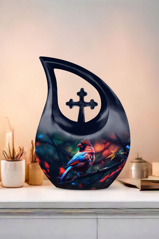 Cardinal Bird Urns For Ashes - Urn For Human Ashes Keepsake