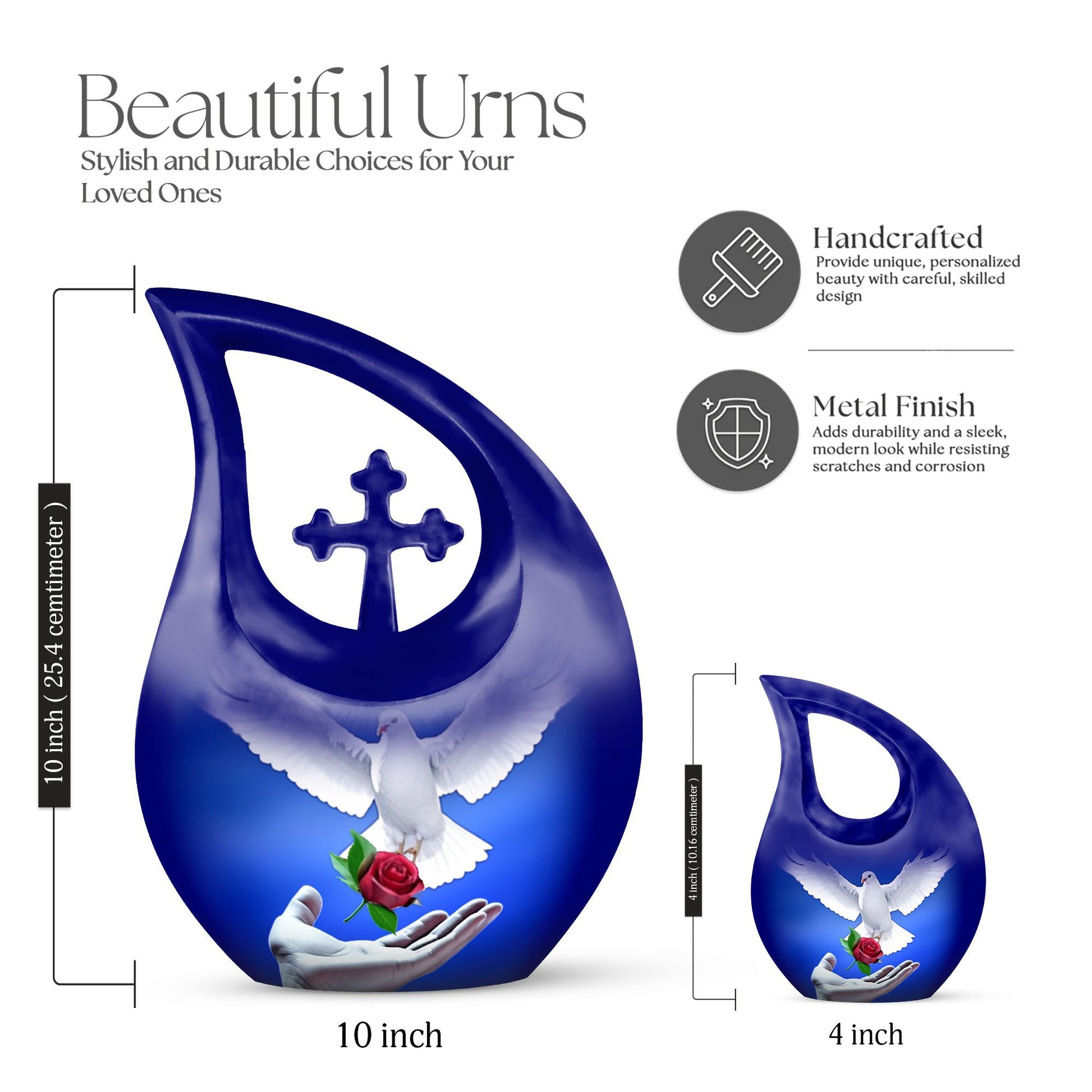 Dove Bird Urns For Ashes - Urn Keepsake For Human Ashes