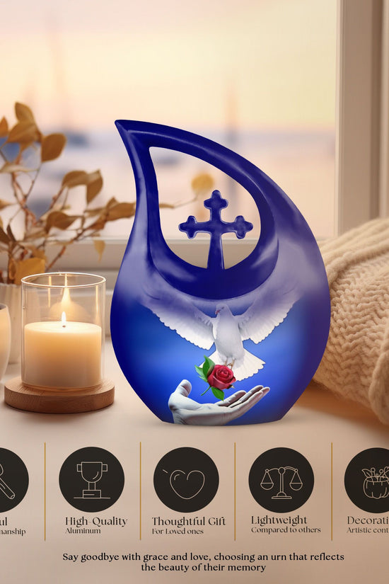 Dove Bird Urns For Ashes - Urn Keepsake For Human Ashes