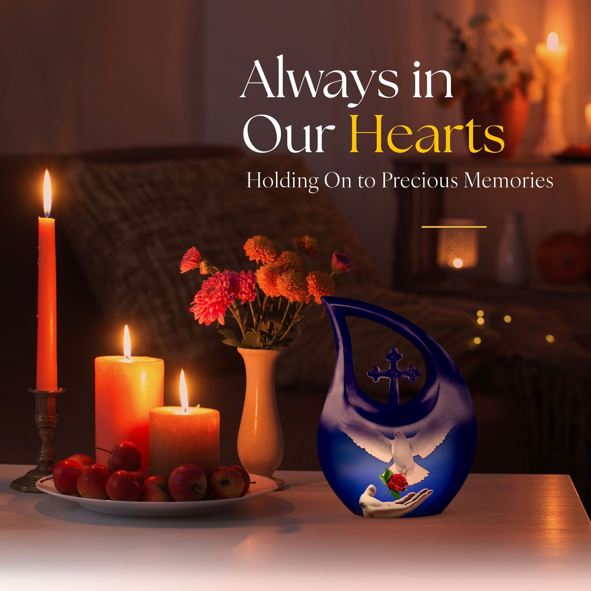 Dove Bird Urns For Ashes - Urn Keepsake For Human Ashes
