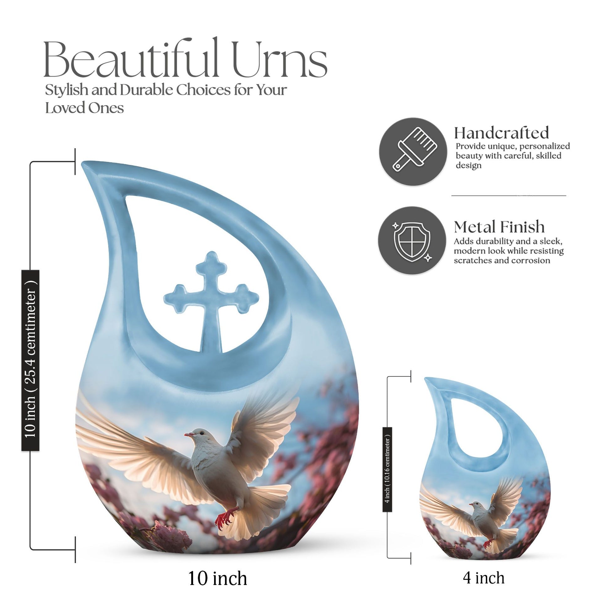 Dove Bird Urns For Ashes - Urn Keepsakes For Human Ashes