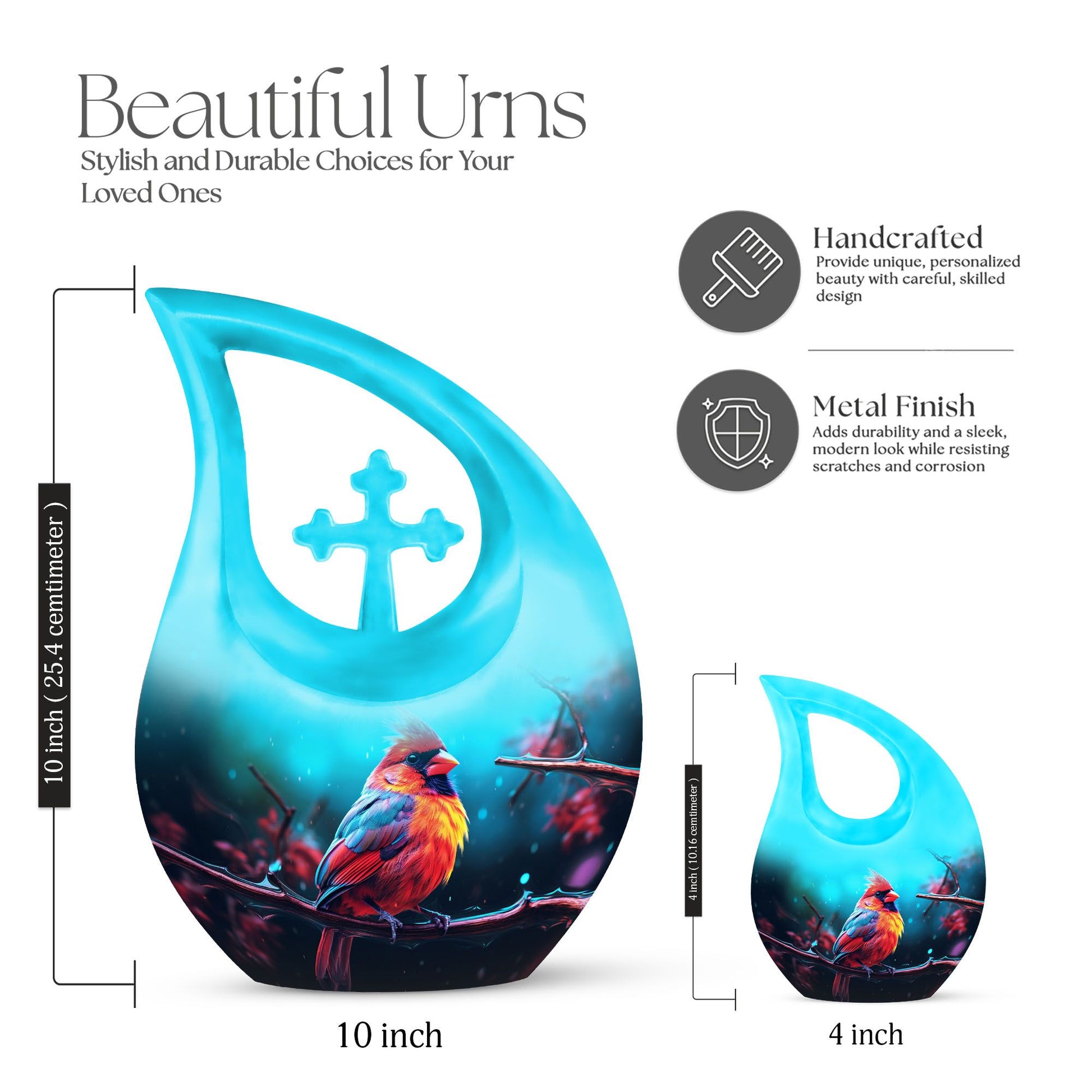 Cardinal Bird Urns For Ashes - Ashes Memorial Keepsake