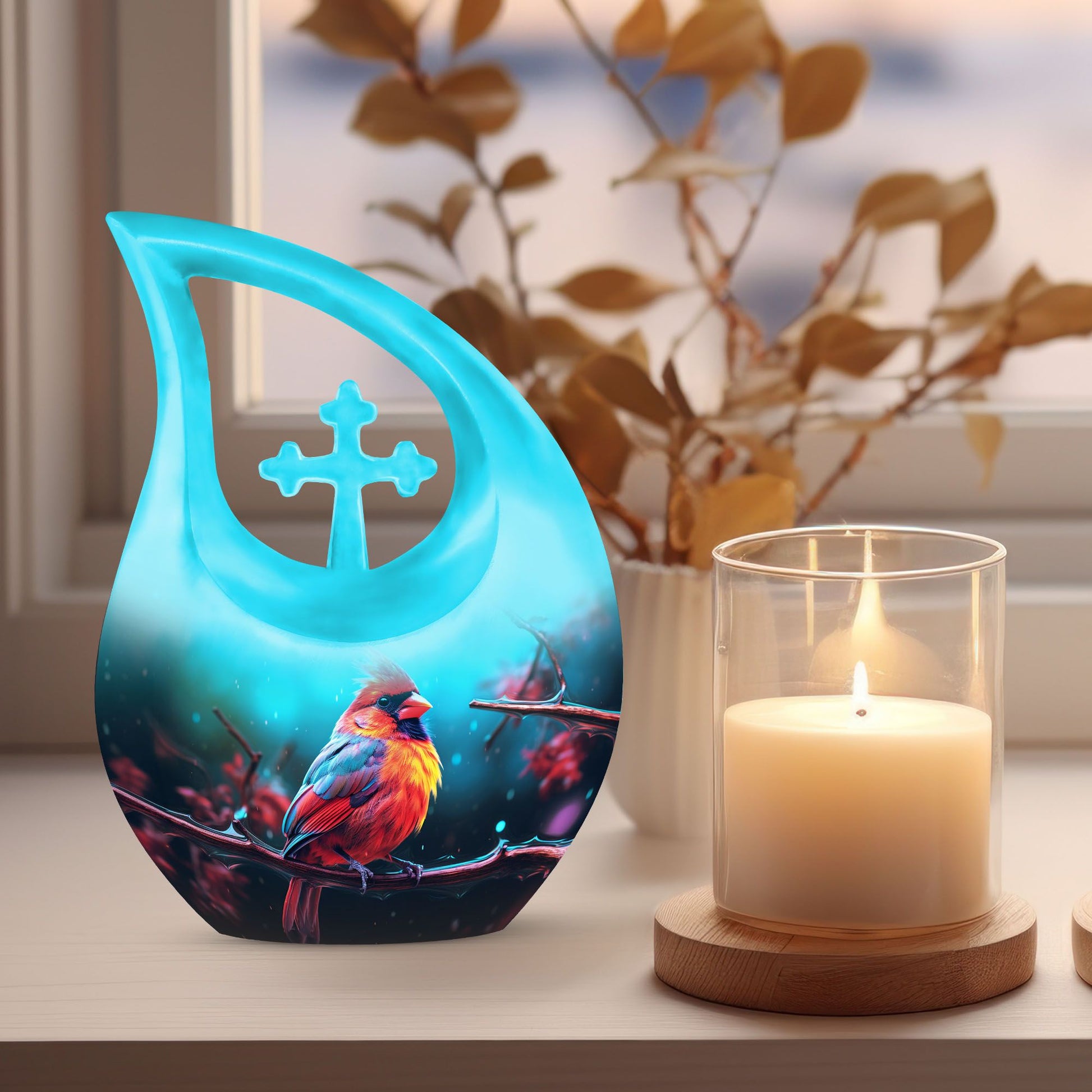 Cardinal Bird Urns For Ashes - Ashes Memorial Keepsake