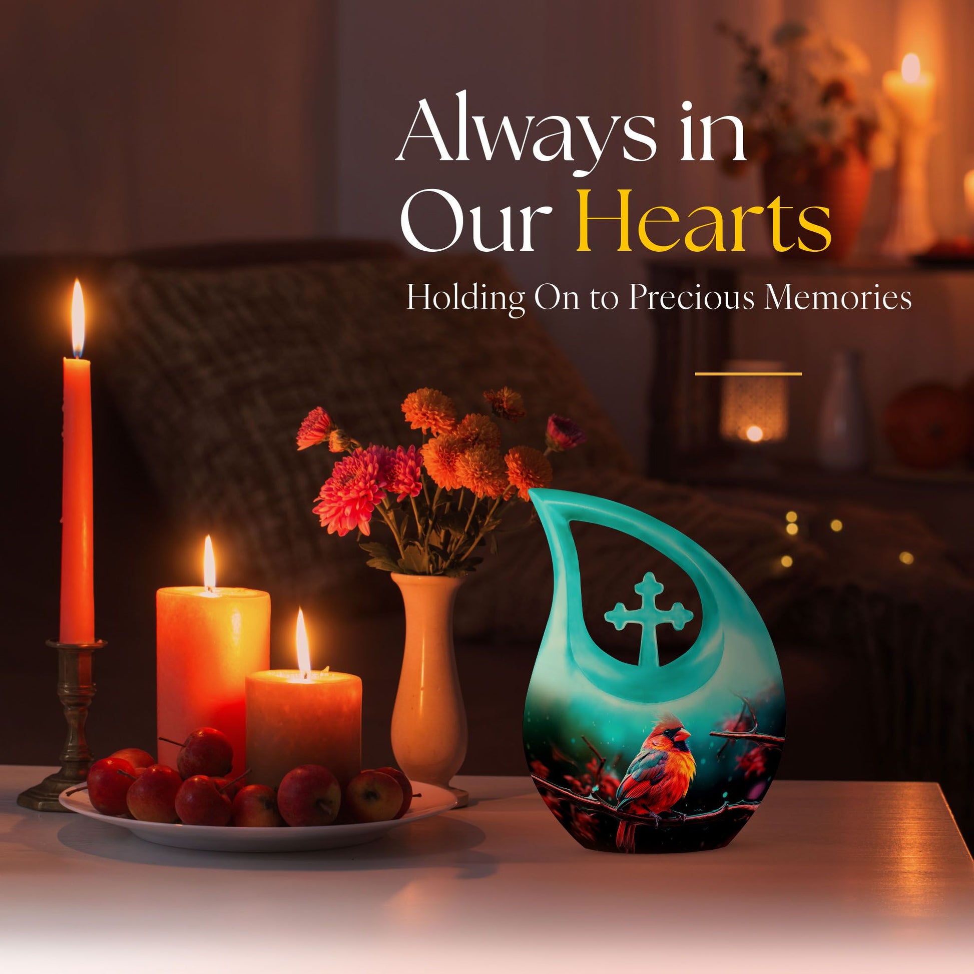 Cardinal Bird Urns For Ashes - Ashes Memorial Keepsake