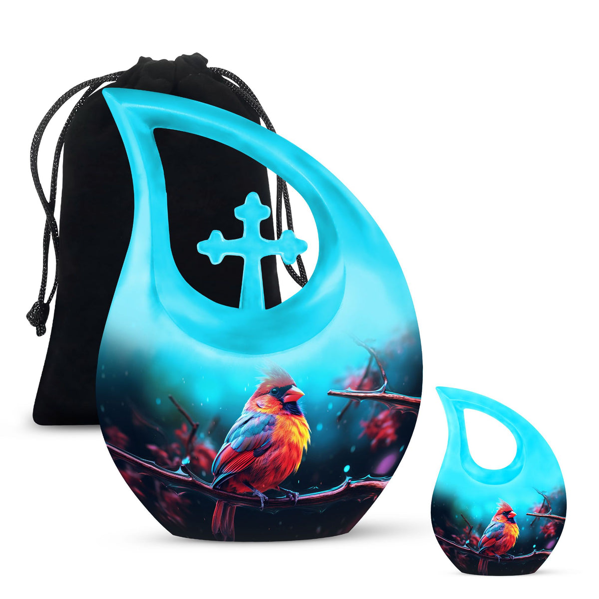 Cardinal Bird Urns For Ashes - Ashes Memorial Keepsake