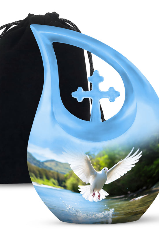 Nature Funeral Theme Urn - Dove Memorial Urn For Loved Ones