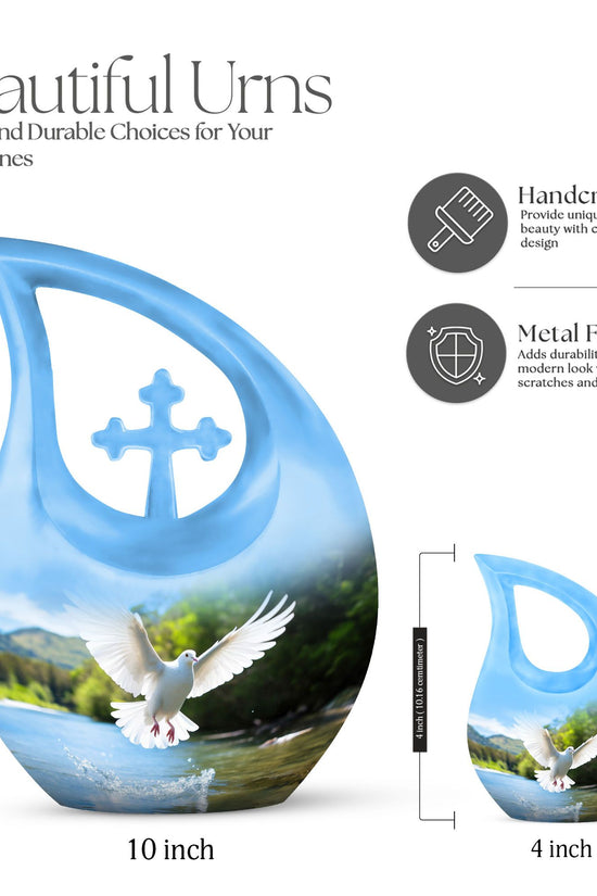 Dove Bird Urns For Ashes - Urn Keepsake Combo Set