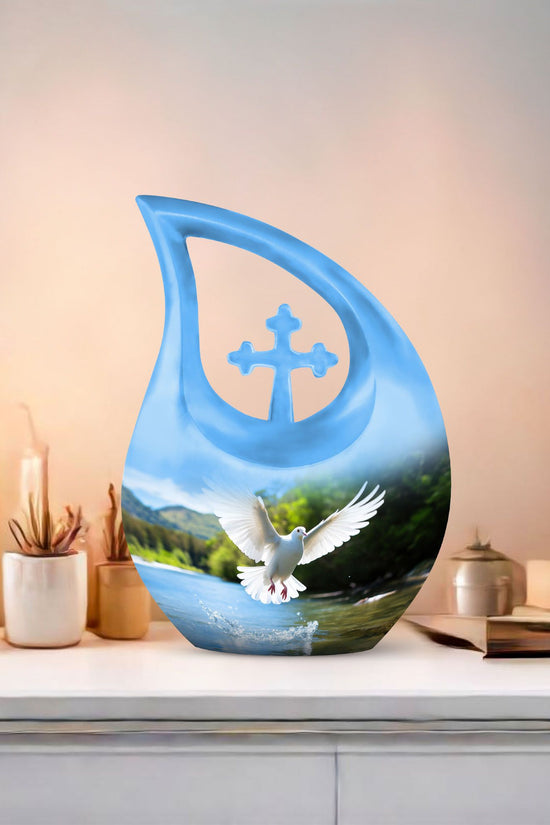 Dove Bird Urns For Ashes - Urn Keepsake Combo Set