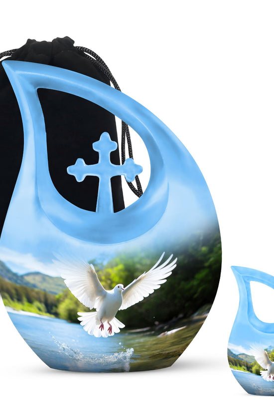 Dove Bird Urns For Ashes - Urn Keepsake Combo Set