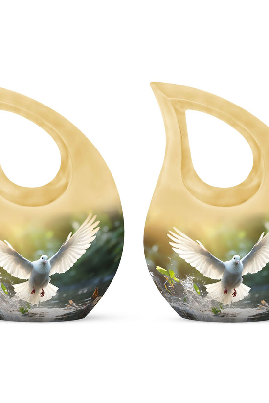 Dove Bird Urns For Ashes - Keepsake Urns For Human Ashes Adult