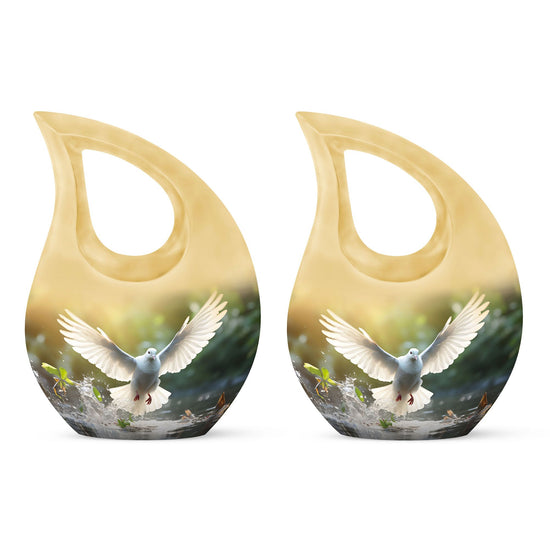 Dove Bird Urns For Ashes - Keepsake Urns For Human Ashes Adult