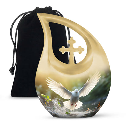 Dove Bird Memorial Urn For Ashes - Cremation Urns For Human Ashes Adult