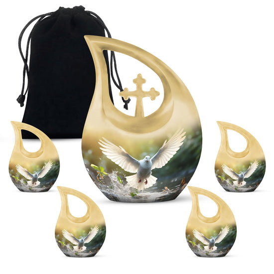 Dove Bird Urns For Ashes - Keepsake Urns For Human Ashes Adult