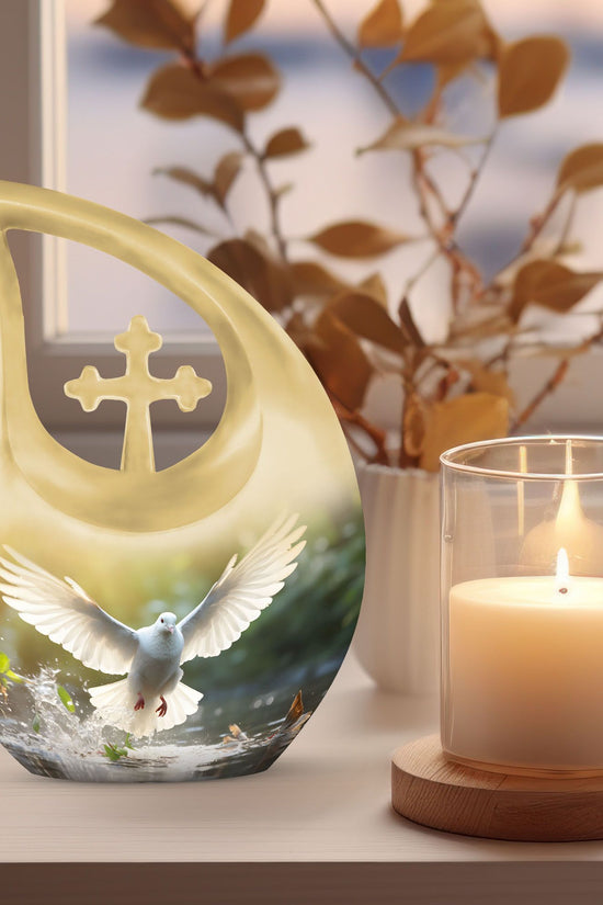 Dove Bird Urns For Ashes - Keepsake Urns For Human Ashes Adult