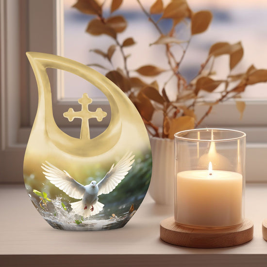 Dove Bird Urns For Ashes - Keepsake Urns For Human Ashes Adult