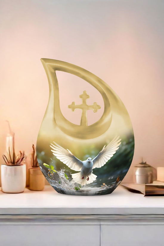 Dove Bird Urns For Ashes - Keepsake Urns For Human Ashes Adult
