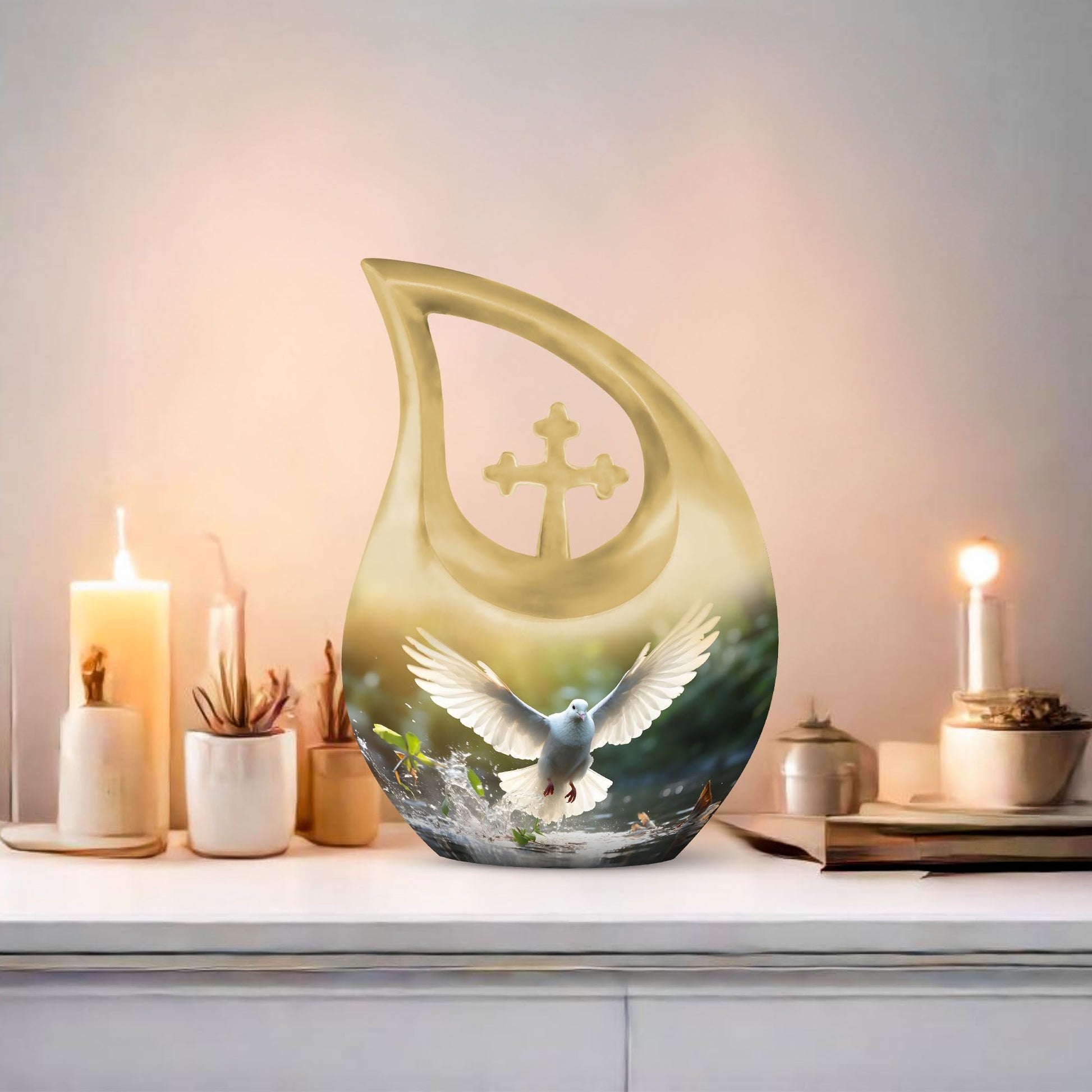Dove Bird Urns For Ashes - Keepsake Urns For Human Ashes Adult