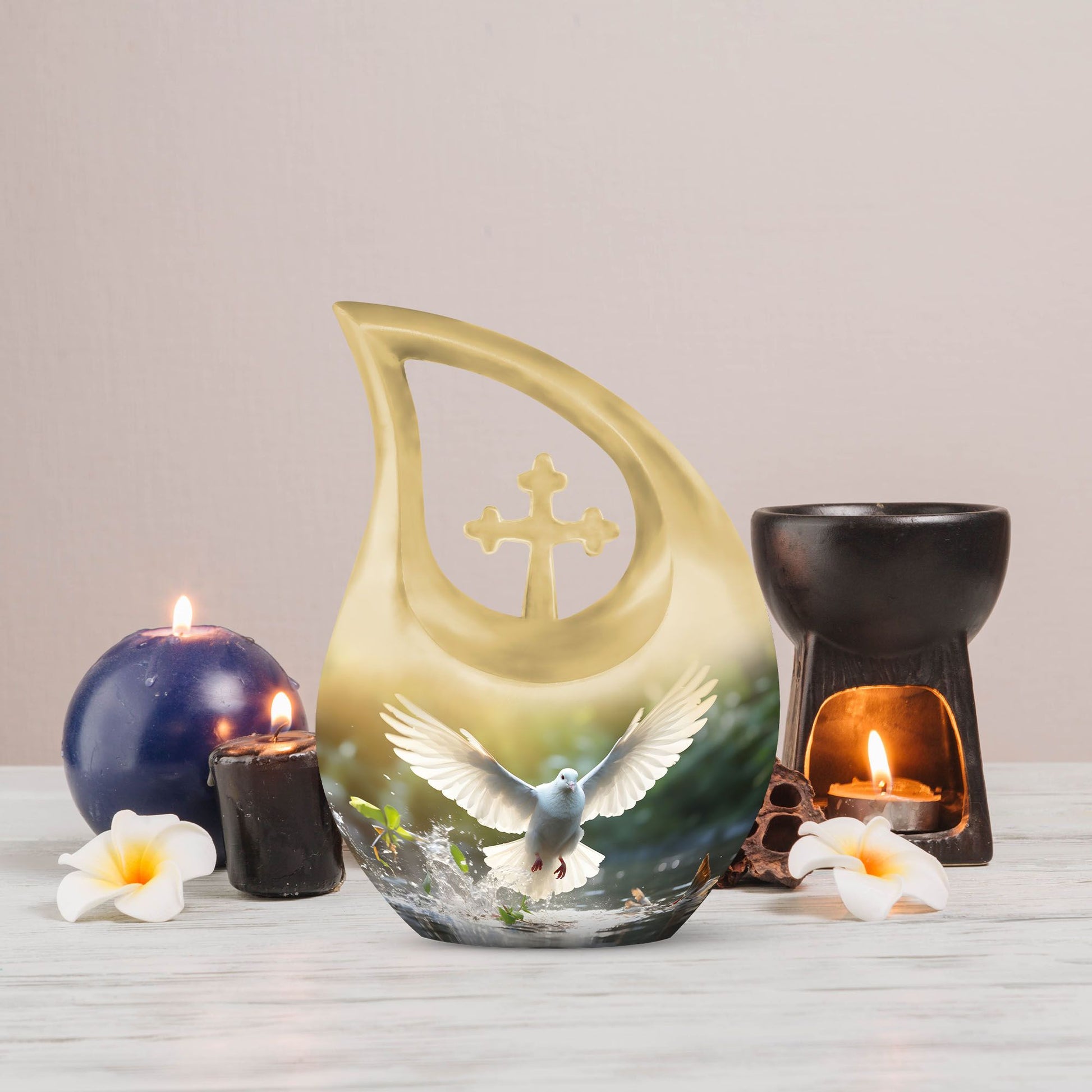 Dove Bird Urns For Ashes - Keepsake Urns For Human Ashes Adult