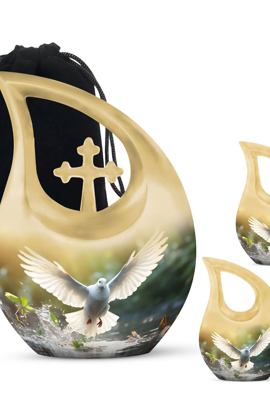Dove Bird Urns For Ashes - Keepsake Urns For Human Ashes Adult