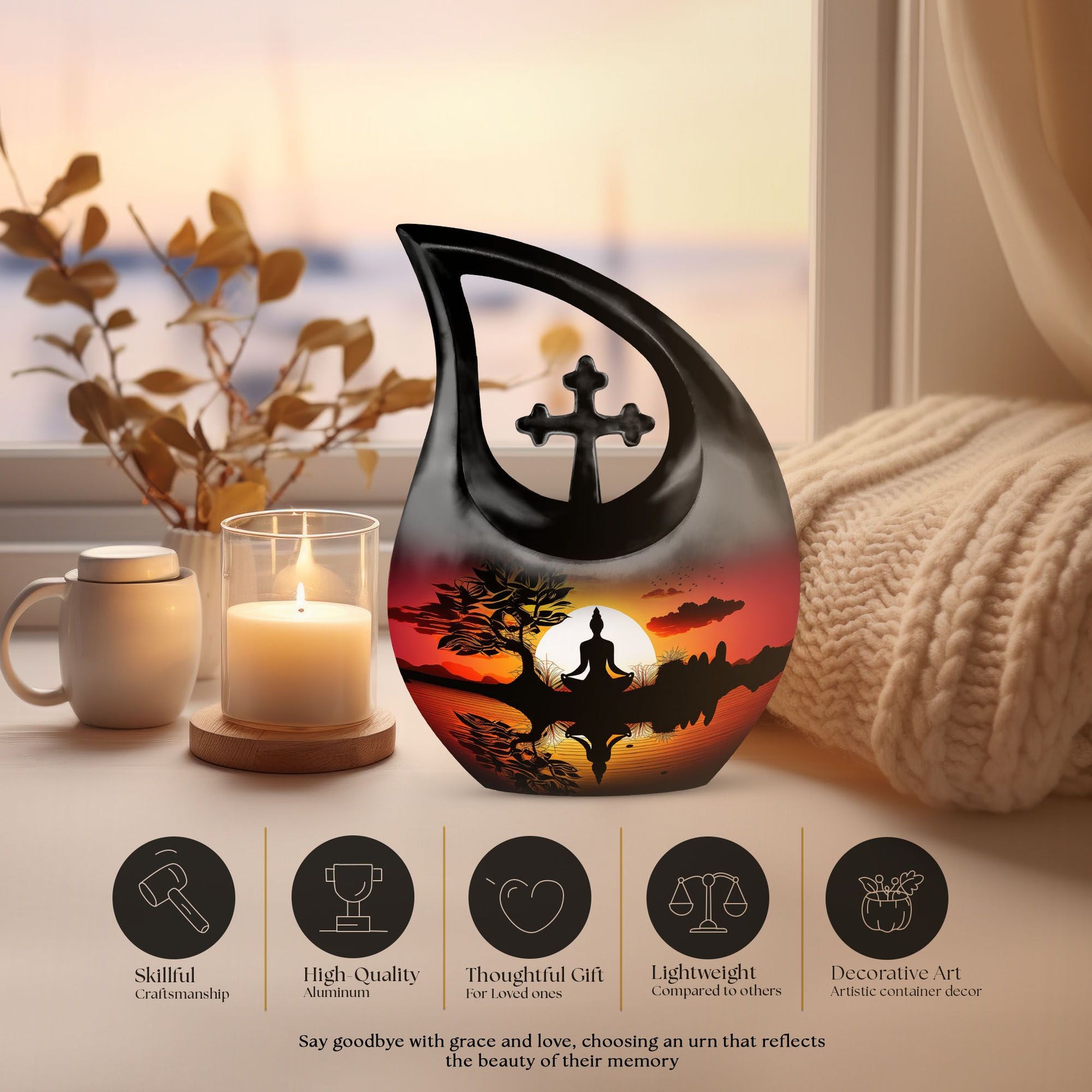 Yoga Urns For Ashes - Urns For Ashes Keepsake