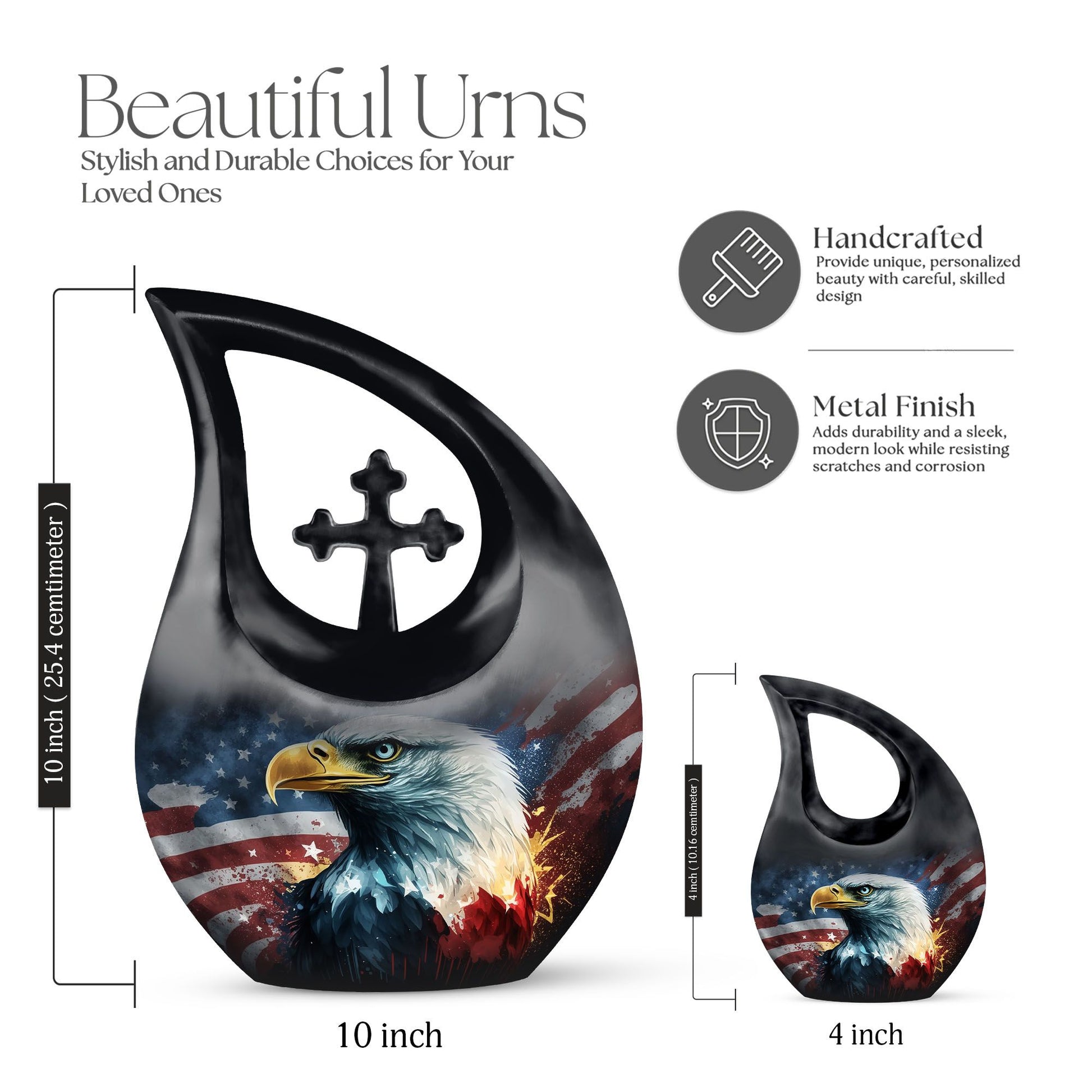 Eagle Urns For Ashes - Human Ash Keepsake
