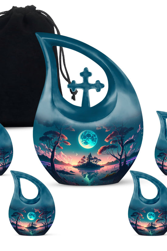 Moon Urns For Ashes - Keepsake Urn Set