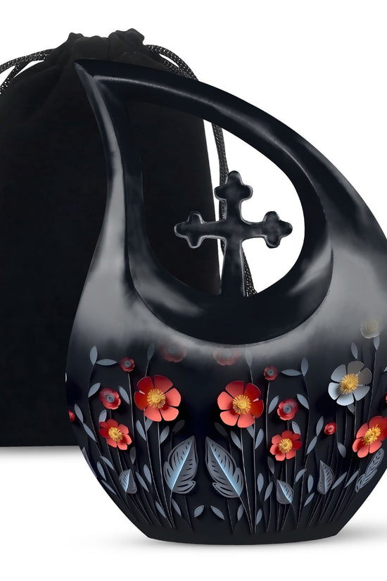 Origami Paper Flower Theme - Artistic Memorial Urn For Human Ashes
