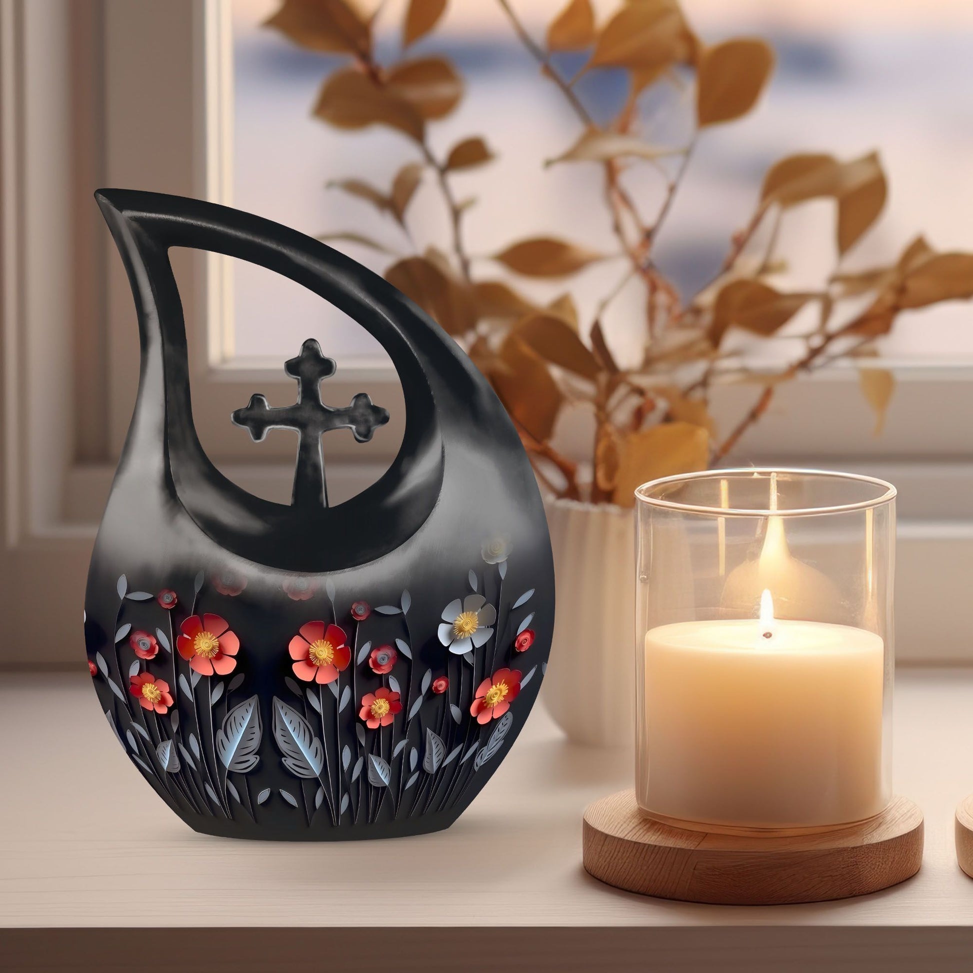 Flowers Urns For Ashes - Urn Ashes Keepsake