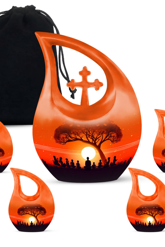 Yoga Urns For Ashes - Urn Keepsake Set
