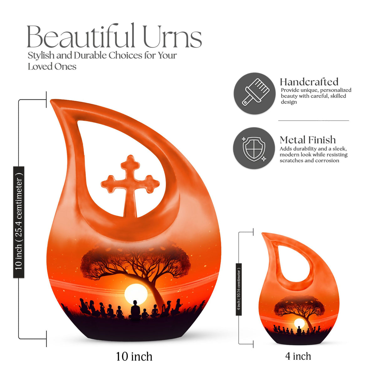 Yoga Urns For Ashes - Urn Keepsake Set