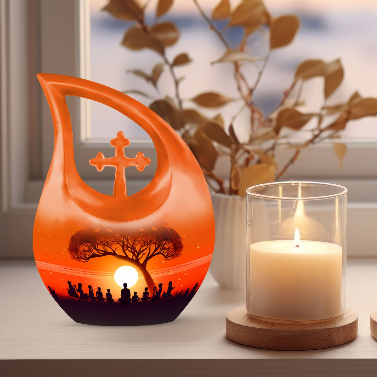 Yoga Urns For Ashes - Urn Keepsake Set