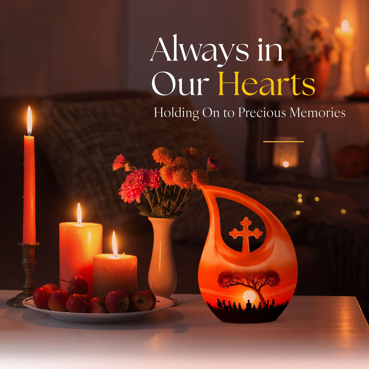 Yoga Urns For Ashes - Urn Keepsake Set