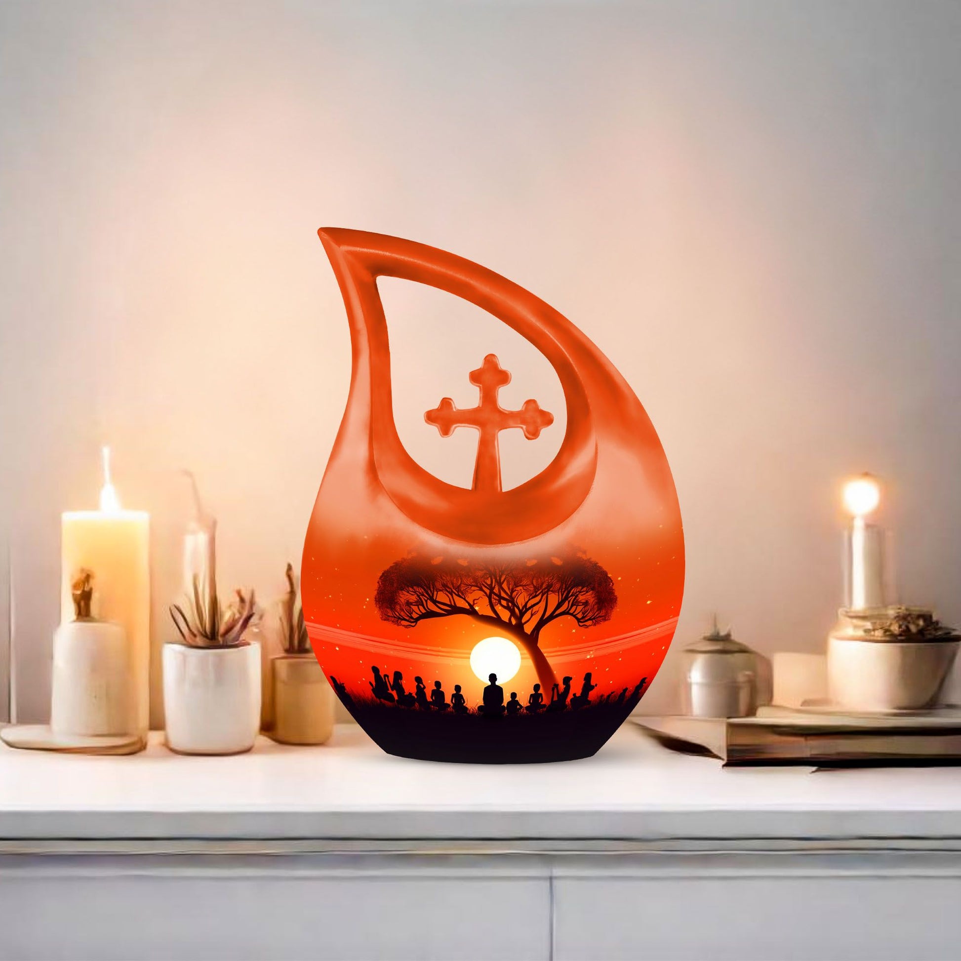 Yoga Urns For Ashes - Urn Keepsake Set