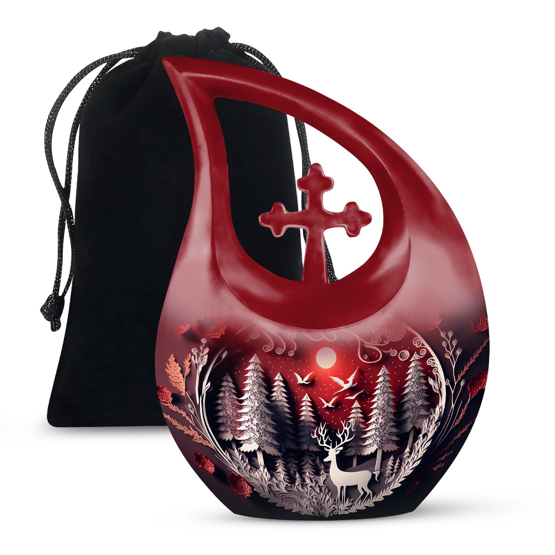 Deer Urns For Ashes - Burial Urns For Adult Human Ashes