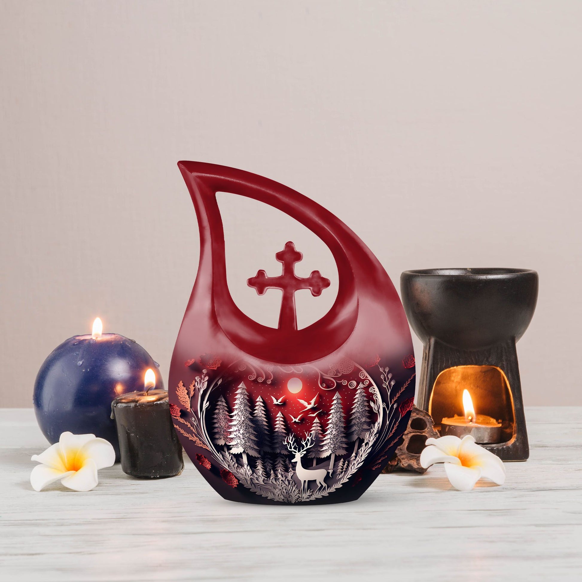 Deer Urns For Ashes - Burial Urns For Adult Human Ashes