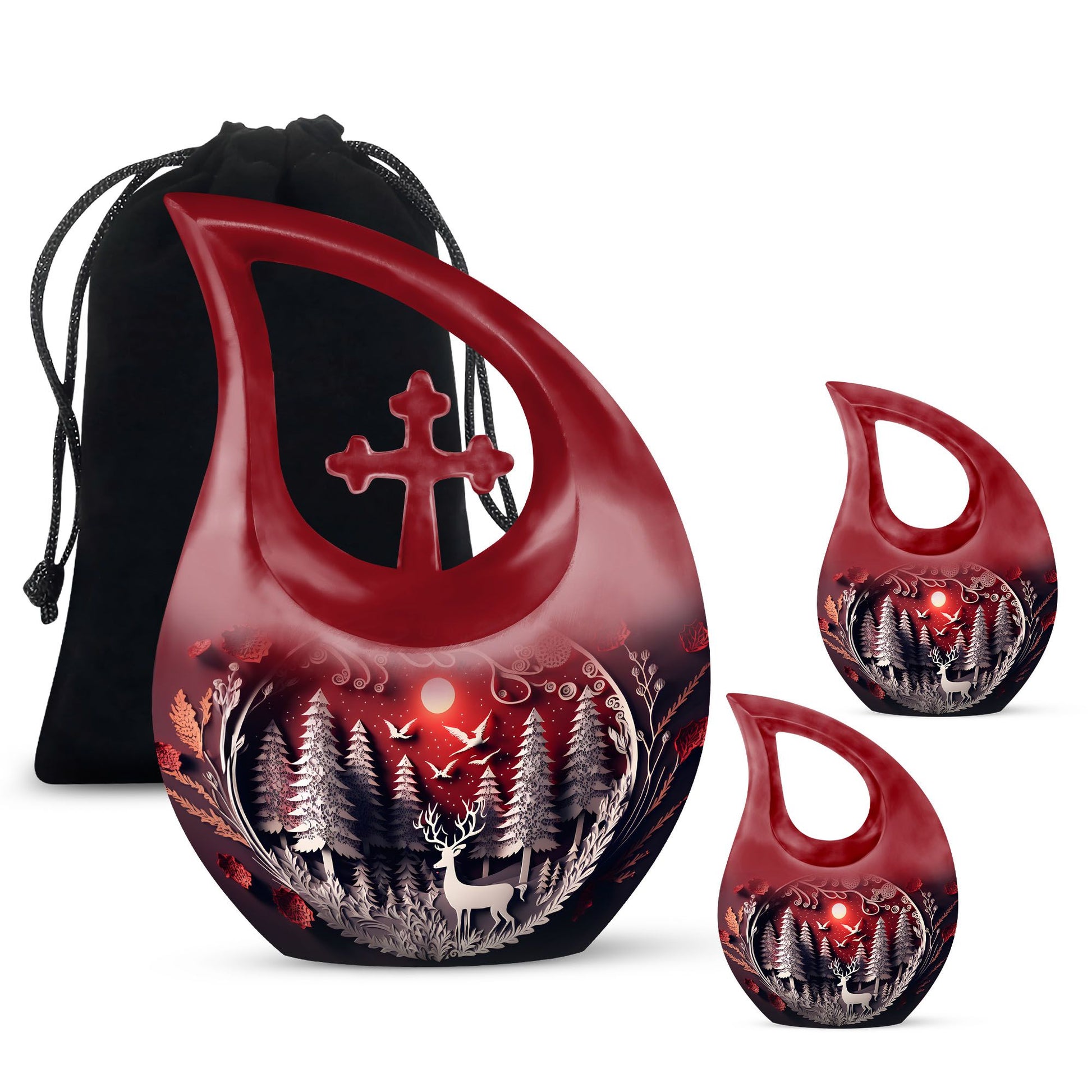 Deer Urns For Ashes - Burial Urns For Adult Human Ashes