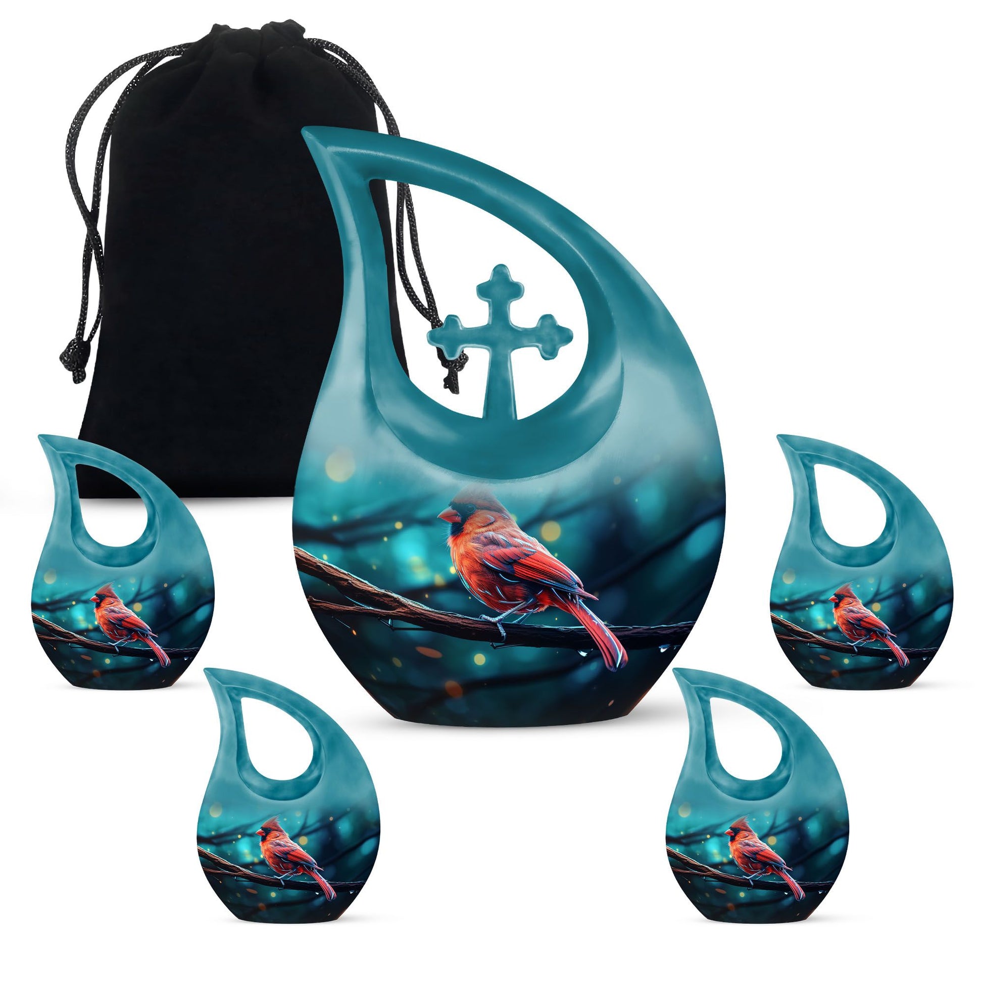 Cardinal Bird Urns For Ashes - Cremation Urns For Human Ashes