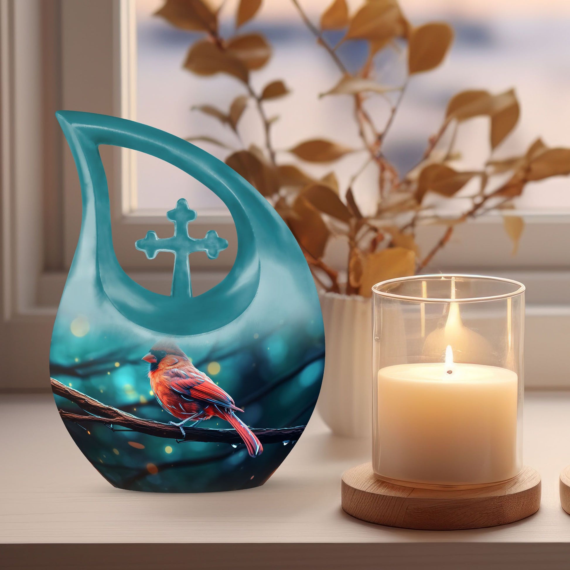 Cardinal Bird Urns For Ashes - Cremation Urns For Human Ashes