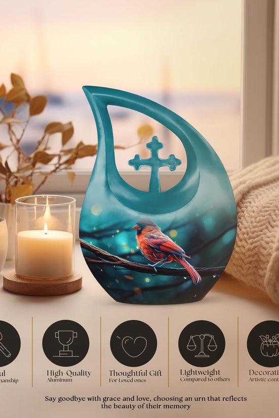 Cardinal Bird Urns For Ashes - Cremation Urns For Human Ashes