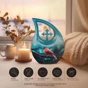 Cardinal Bird Urns For Ashes - Cremation Urns For Human Ashes