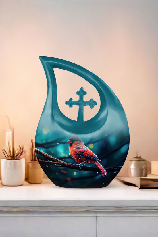 Cardinal Bird Urns For Ashes - Cremation Urns For Human Ashes