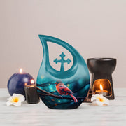 Cardinal Bird Urns For Ashes - Cremation Urns For Human Ashes