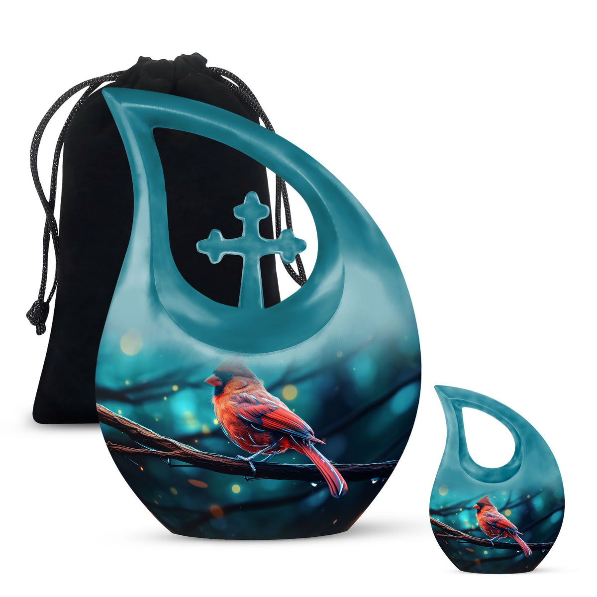 Cardinal Bird Urns For Ashes - Cremation Urns For Human Ashes