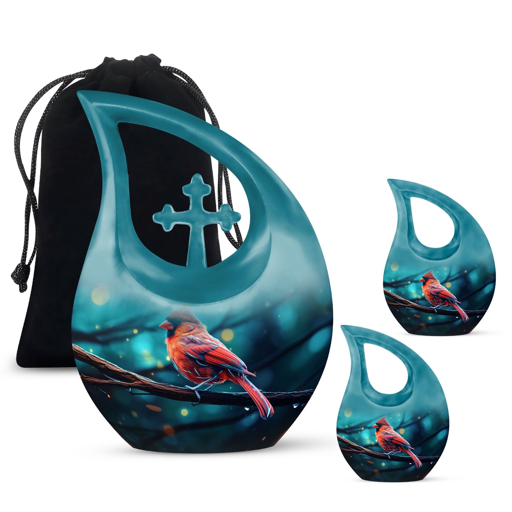 Cardinal Bird Urns For Ashes - Cremation Urns For Human Ashes