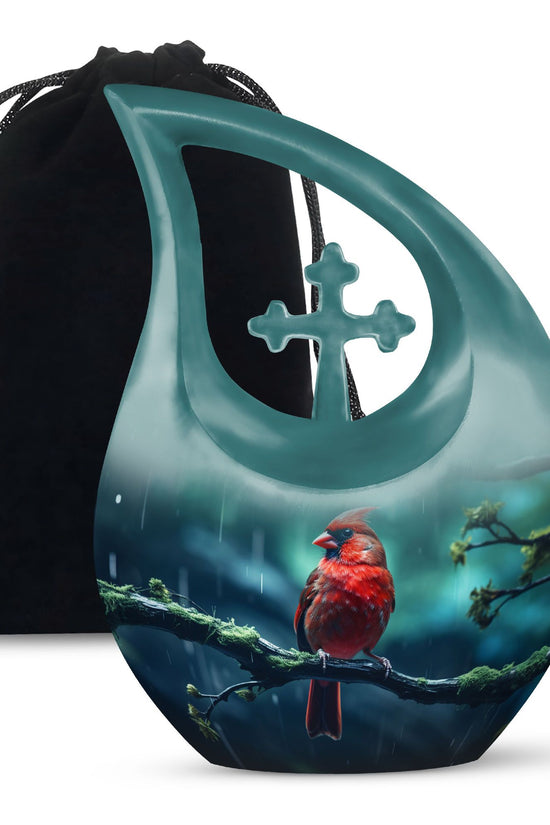 Cardinal Bird Urns For Ashes - Large Urns For Human Ashes Adult