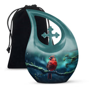 Cardinal Bird Urns For Ashes - Large Urns For Human Ashes Adult